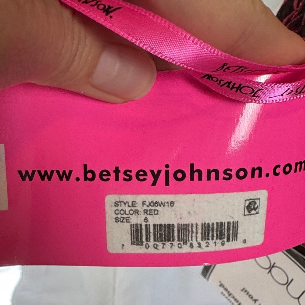 Betsey Johnson Black and Red Rose Mini Dress, A-line - Picture 8 of 11